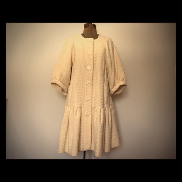 Tracy Reese cream and off-white jacket