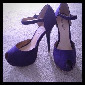 Dark Plum, Open toe Mary Jane, 6