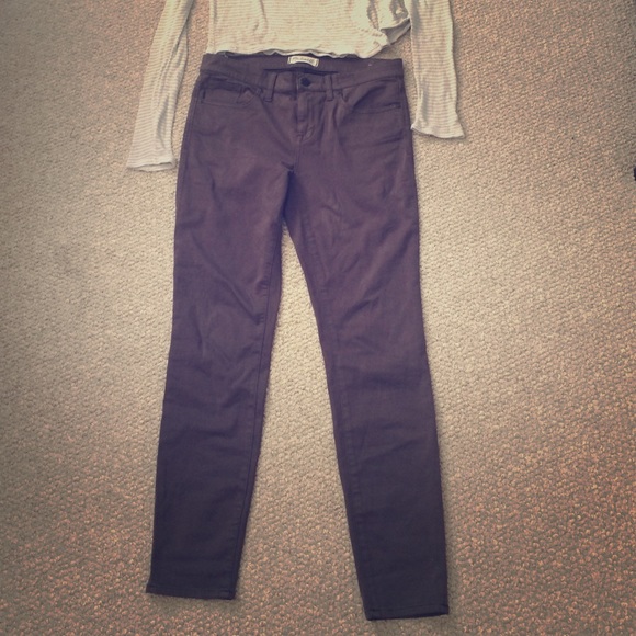 Madewell grey Sateen Skinny Skinny pants
