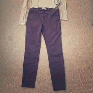 Madewell grey Sateen Skinny Skinny pants