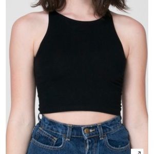 American apparel black sleeveless top