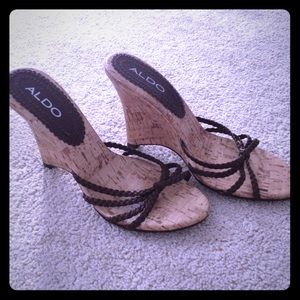 Aldo slip-on wedge heel, size 5.5