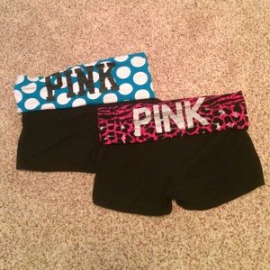 PINK yoga shorts