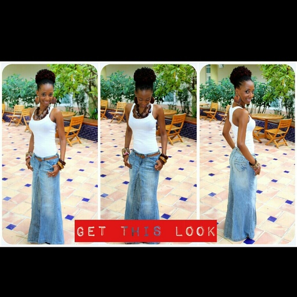 🚫SOLD🚫 Long Denim Mermaid Skirt