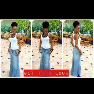 🚫SOLD🚫 Long Denim Mermaid Skirt