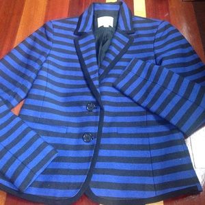 LOFT ON HOLD💗 blue/black stripe jacket
