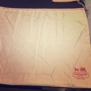 Authentic coach dust bag