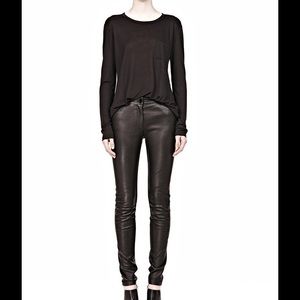 Alexander Wang classic black tee with pocket XS