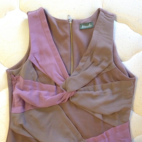 Purple and Brown Bodycon Dress - Never Worn