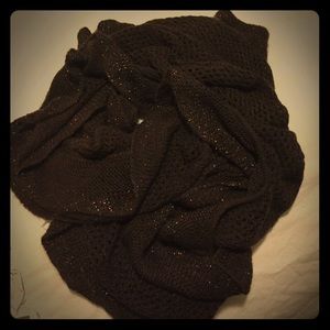 Brown infinity scarf