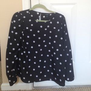 Jcrew polka dot top
