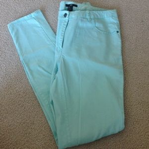 H&M mint skinny pants