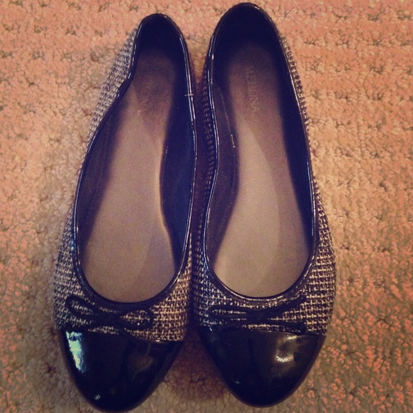 Merona black business flats
