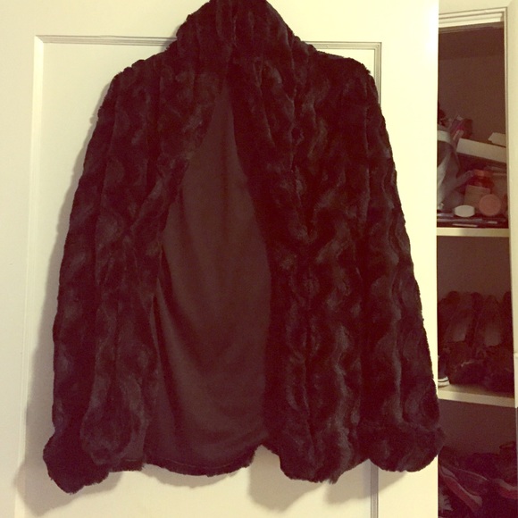 Faux fur coat