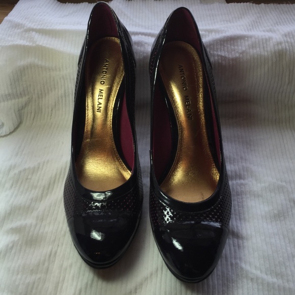 Antonio Melani Black with Hot Pink Heels. 7.5 US
