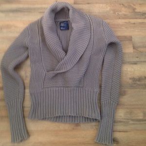 American Eagle Grey Chunky Knit Sweater