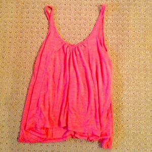 Bright pink tank top