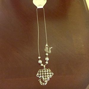 Houndstooth Elephant Necklace