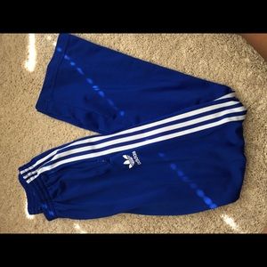 Blue Adidas sweatpants