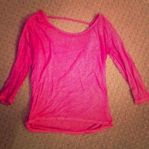 Bright Pink AE 3/4 sleeve top