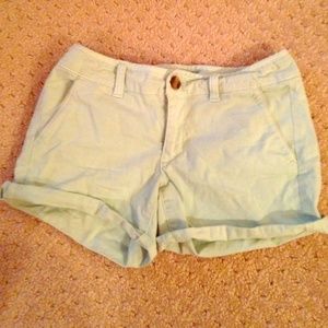 Light mint shorts