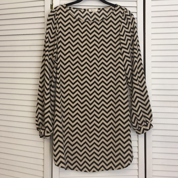 Everly chevron print dress.