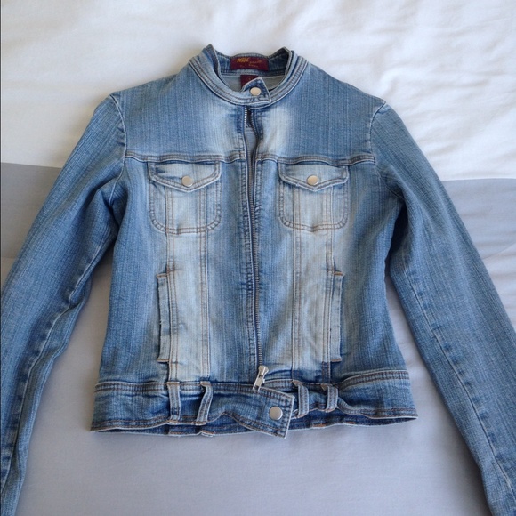 Moto Style Jean Jacket