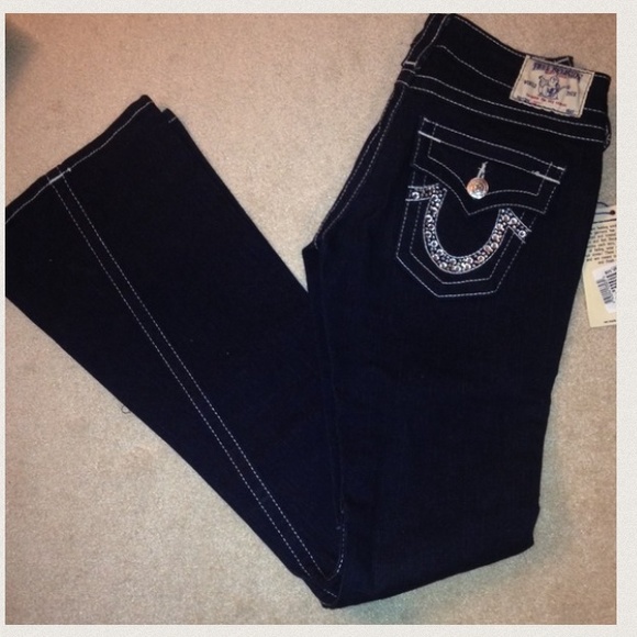 True Religion dark denim jeans. Sorry, NO TRADES.