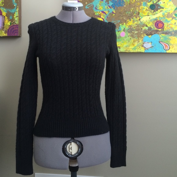 Express design studio black cashmere blend sweater