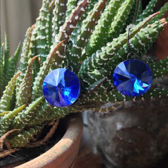 Blue Cubic Zirconia earrings