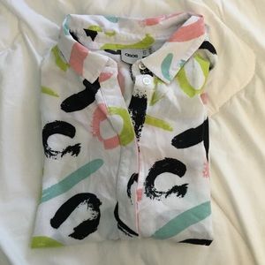 ASOS colorful collared button down shirt