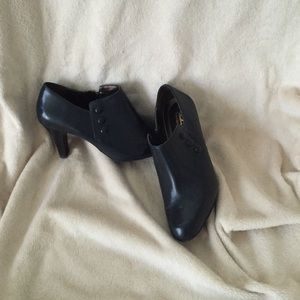 Blue booties worn only one time