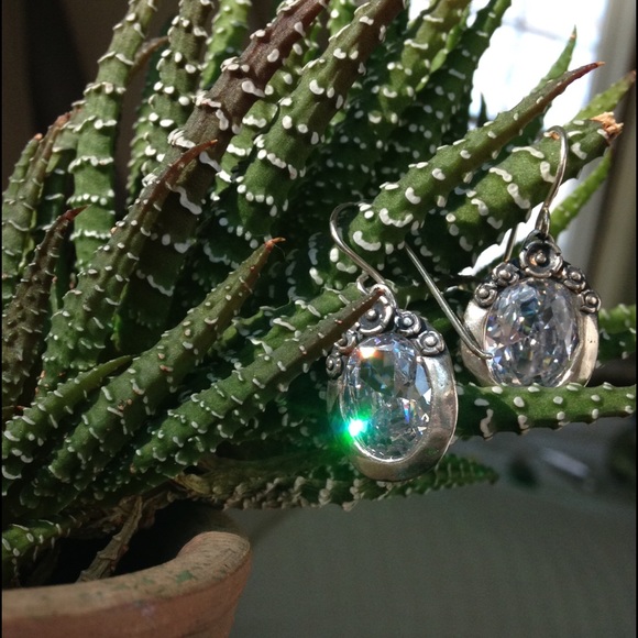 Sterling Silver and Cz earrings