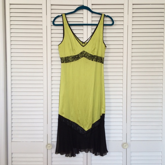 NWT vintage green lingerie inspired slip dress