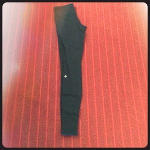 Reversible blue and black lululemon pants