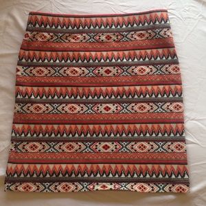 Super cute Aztec mini skirt!