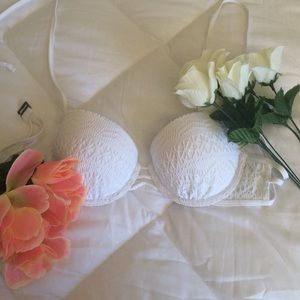 Hollister White bikini top