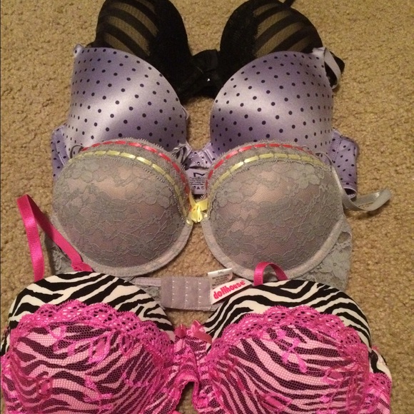 Four bras only tried on. Purchased at Kohls.