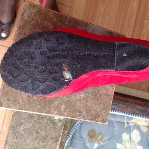 👠 BNWOT RED PLATFORM WEDGES👠 - Picture 2 of 4