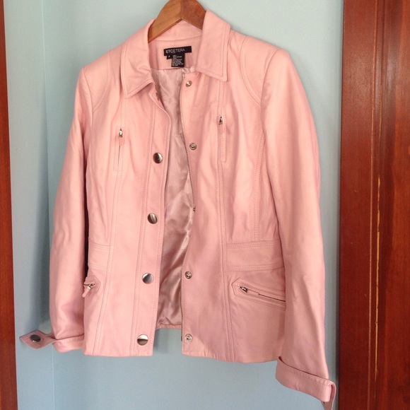 ETCETERA PINK LEATHER JACKET