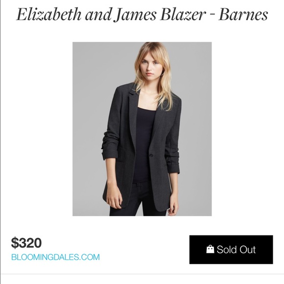 Elizabeth & James long blazer sz 0