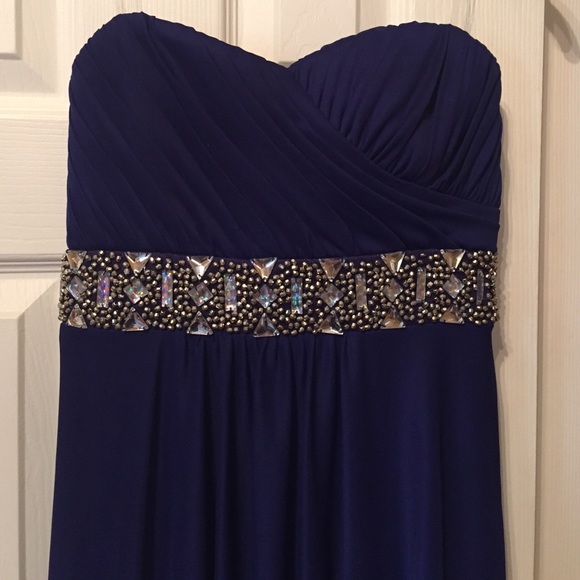 Indigo Prom Dress - Picture 2 of 4