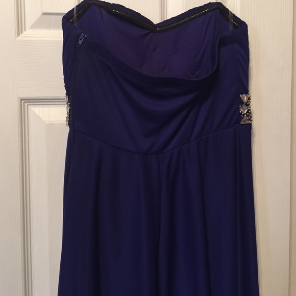 Indigo Prom Dress - Picture 3 of 4