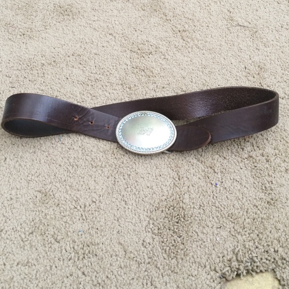 Brown leather Abercrombie & Fitch belt