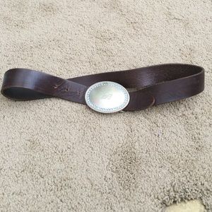 Brown leather Abercrombie & Fitch belt