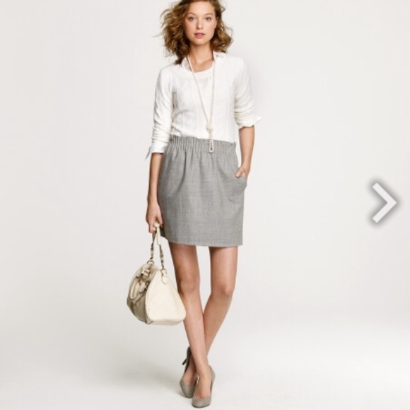 J. Crew Dresses & Skirts - J. Crew grey wool bell mini skirt