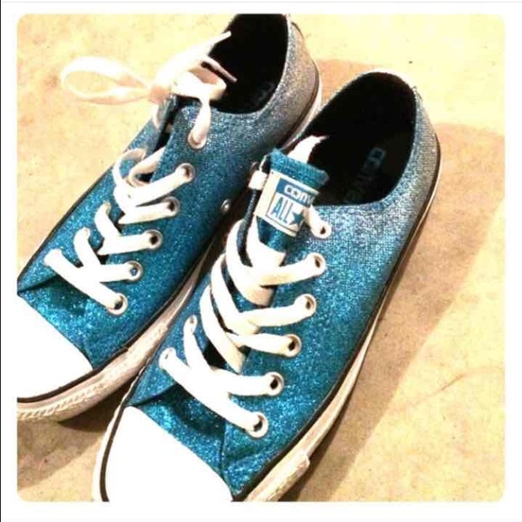 Blue Sparkle Converse
