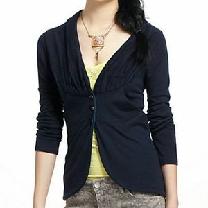 Anthropologie Moth Tulip Knit Jacket