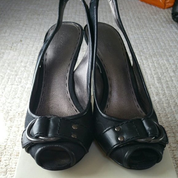 Coach slingback heels