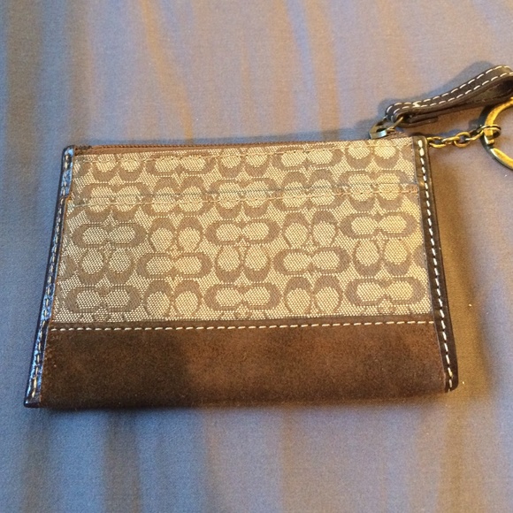 π€ Authentic Vintage Coach Signature Keychain Coin Purse π€ - Picture 3 of 4